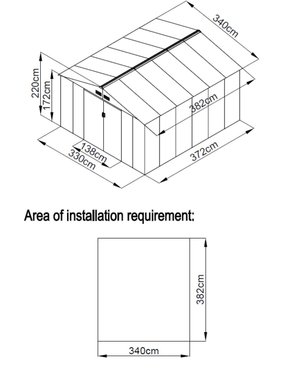 11.2x12.5ft Grey Plus